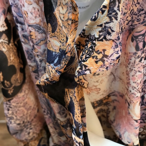 BCBGeneration Wrap Front Ruffle Romper - Picture 4 of 6